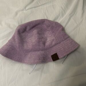 Lavender Bucket Hat with Logo Patch